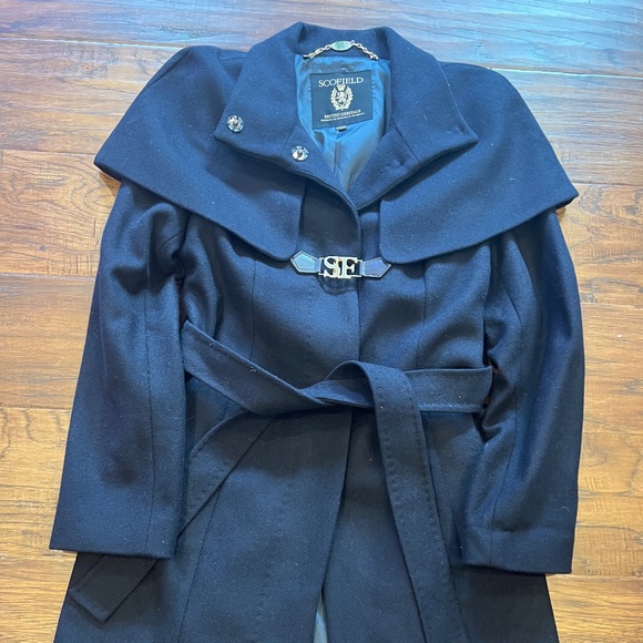 Women navy Scofield coat - Picture 6 of 13